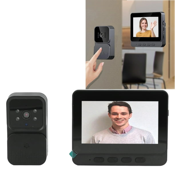 Cámara de videos Inalámbrico de videos, Pantalla de 4.3 Pulgadas de Videos Inalámbricos configuración fácil Respuesta rápida para el Hogar Interior