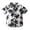 White, variant on MEZZALL Child Toddler Boys Girls Short Sleeve Summer Casual Gentleman Blouse Tops Hawaii Beach Holiday Floral Shirts, Black, 6-7 Years