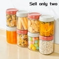thumbnail image 4 of Oats Containers with Lids, Glass Jars with Airtight Lids, Wide Mouth Mason Salad Jars, Leak Proof Storage Containers,2 x seal pot, 4 of 6