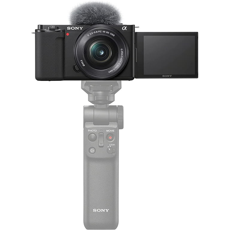 Sony ILCZVE10LB Alpha ZV-E10 - APS-C Interchangeable Lens Mirrorless Vlog  Camera Kit - Black