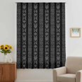 thumbnail image 3 of Black Striped Sheer Curtains 63 Inches Long, Modern Abstract Art Geometric Stripes Light Filering Curtains, Breathable Simi Curtain Privacy Drapes for Living Room Bedroom Lightweight Window Treatment, 3 of 9