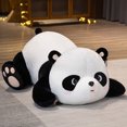thumbnail image 3 of Peluche de oso panda gigante kawaii, animal de zoológico de dibujos animados acostado de pie, regalo reconfortante para niños, 3 of 5