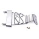 thumbnail image 1 of WEUVEB Tailpiece De Metal Plateado Con Textura Delicada Para Guitarra Jazz, 1 of 8