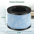 thumbnail image 2 of 2 Pack True HEPA Filter, DH-JH01 Upgrade HEPA Filter Replacement for Aroeve MK01 MK06, Pomoron and Kloudi DH-JH01, Intelabe EPI080/EP1080 & Elechomes EPI081/EP1081, 2 of 7