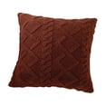 thumbnail image 3 of Funda de almohada 43x43cm Multiusos Cuadrada Cómoda Ropa de cama Elegante Marrón, 3 of 9