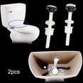 thumbnail image 2 of 2 Pack Plastic Toilet Seat Hinge Bolts and Nuts with Washers for Mount, 2 of 8