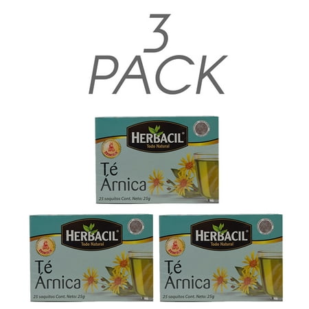Herbacil Arnica Tea 25-Bags Naturally Healthy 0.88 Oz / 25 g. 3 (Best Stress Relief Tea)
