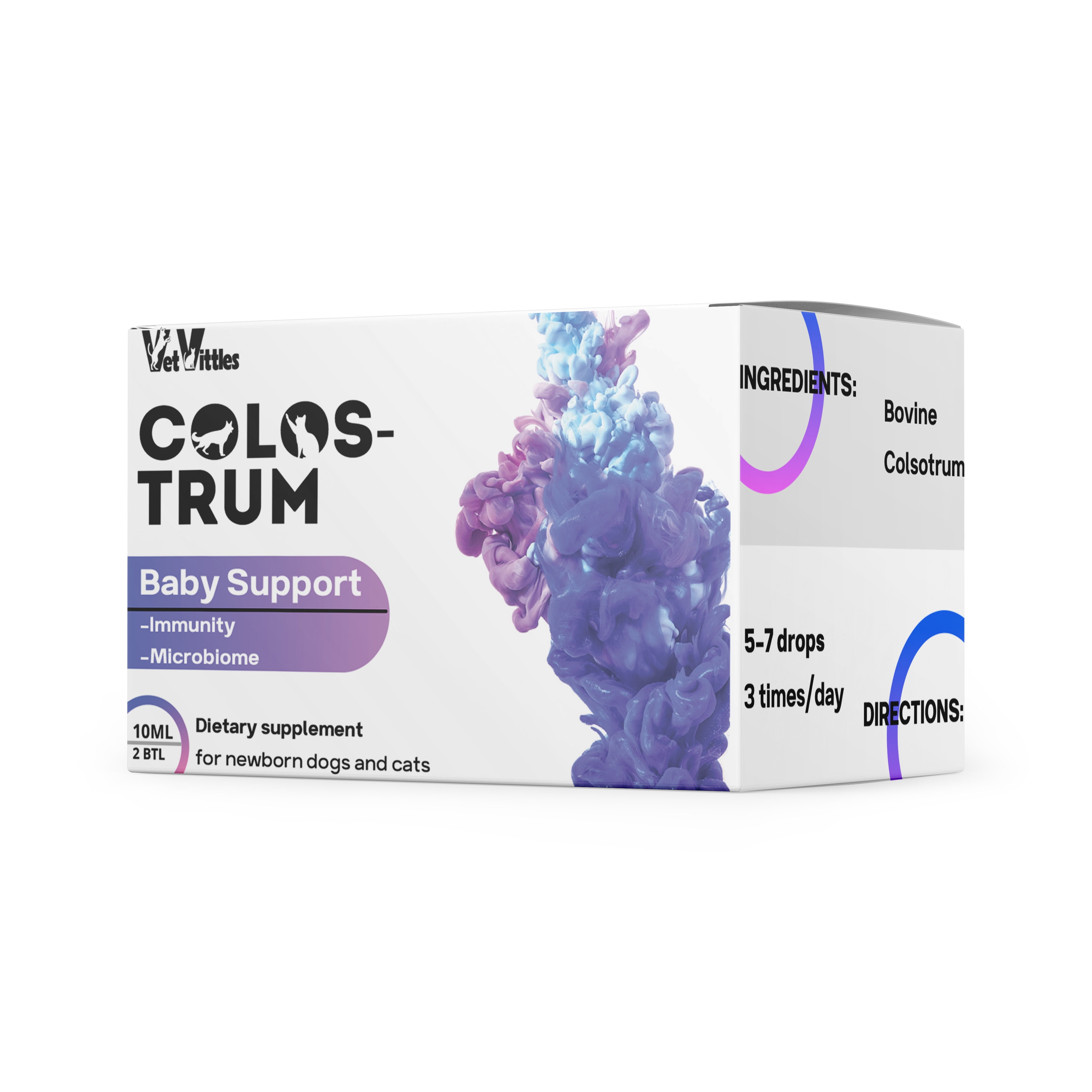 VetVittles Colostrum Baby Support Supplement for Newborn Puppies and