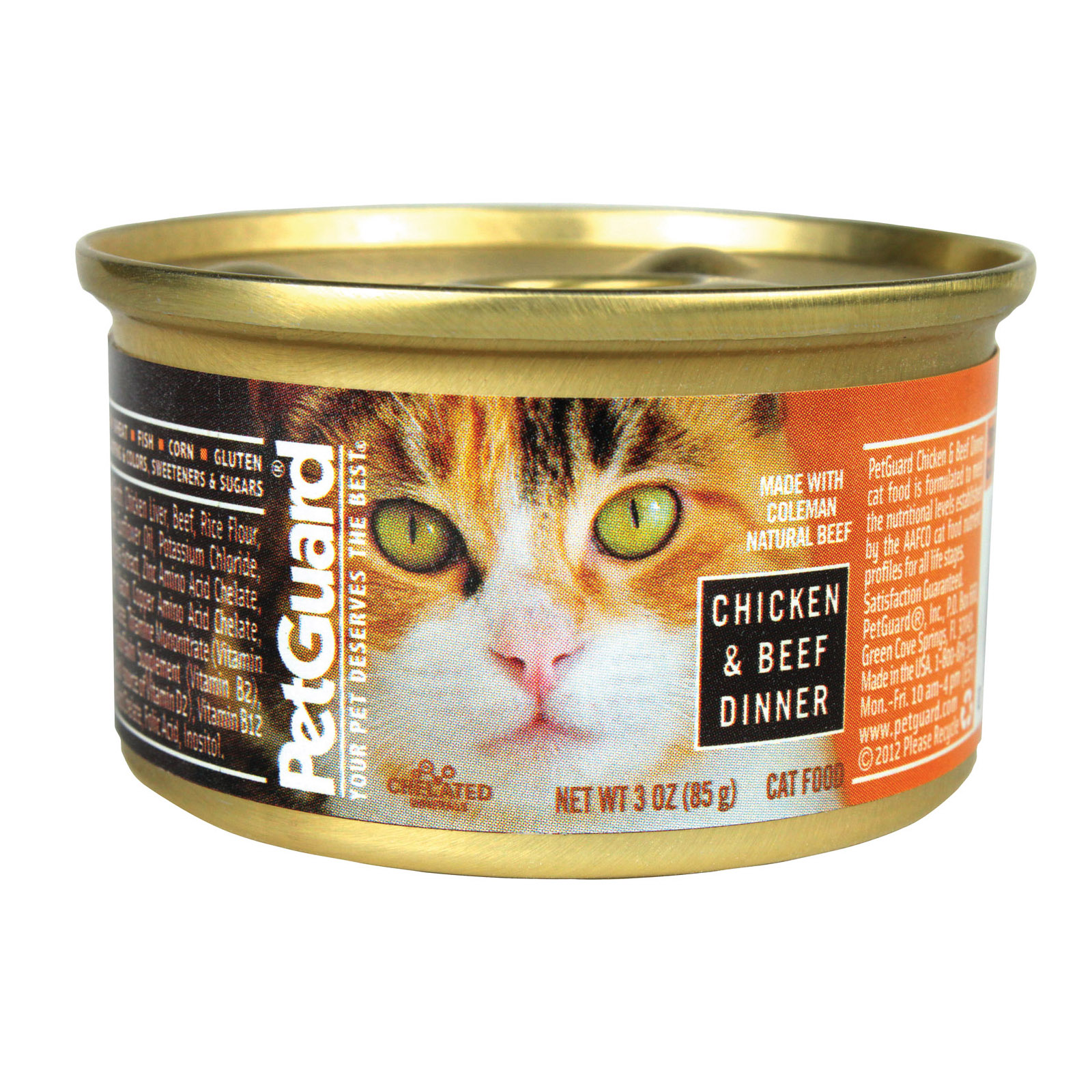 Petguard Cats Food Chicken and Beef Dinner Case of 24 3 oz