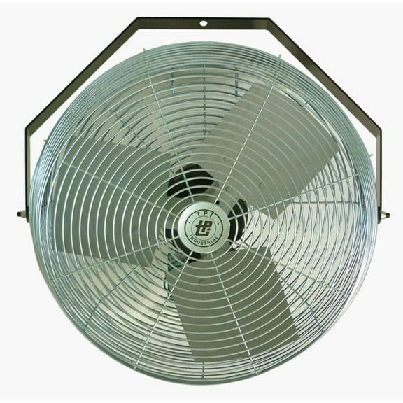 TPI Workstation Fan, Wall-Mount, 24" Blade Diameter, 1/8 Hp