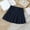 Navy, variant on Girls High Waisted Pleated Skirt A-Line School Uniform Skort for Students Black 13-14Years