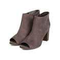 thumbnail image 5 of New Women Breckelles Amber-31 Faux Suede Peep Toe Chunky Heel Bootie, 5 of 5