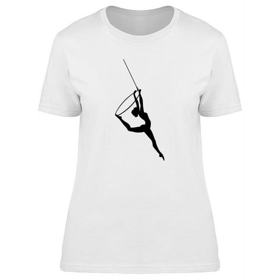 Aerial Dancer Silhouette T-Shirt Women -Image by Shutterstock, Female 3X-Large
