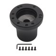 thumbnail image 2 of 1 Pza Yamaha carrito de Golf adaptador de volante de aluminio carrito de Golf adaptador de volante anticorrosión fácil de instalar para Yamaha carrito Negro DS CC Macarena base del volante, 2 of 8