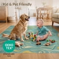 thumbnail image 4 of ODIKA 6'x9' Ultra-Soft Area Rug, Cartoon Ocean Animal Tropical Island Voyage Whale Sea Turtle Playful Expressive None Washable, Bare feet friendly, Silk-Touch for Guest Room, Bedroom, 4 of 7