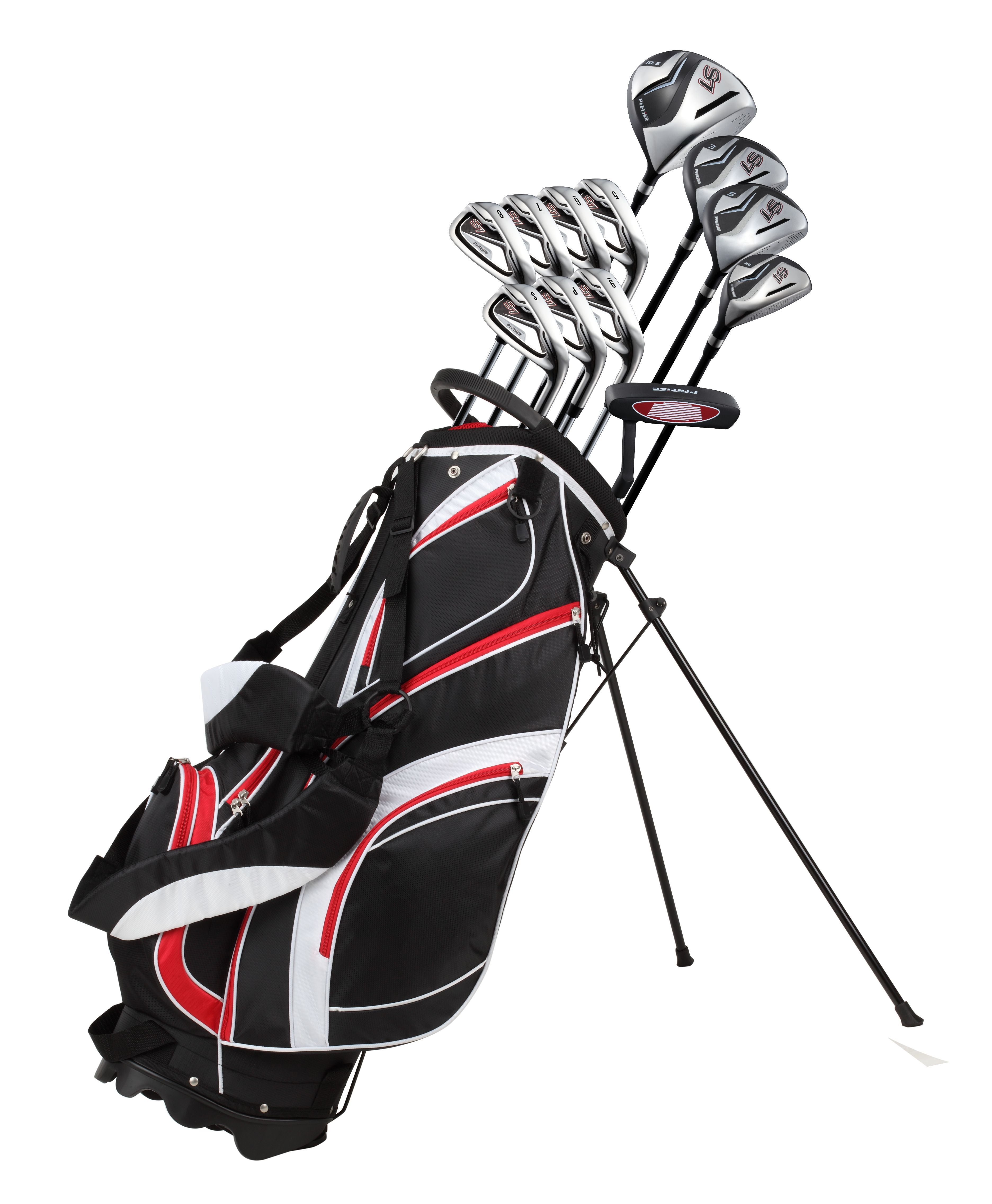 Precise S7 Complete Right Hand 18 Piece Golf Club Package Set 2 Color