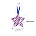 thumbnail image 2 of Clearance Under $5 Boovnll 4th of July Tree Decorations, Sequins Red White Blue Stars Memorial Day Ornaments, 4th of July Ornaments for Patriotic Party Hanging Decor, 4th of July Decorations, 2 of 5