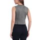 thumbnail image 3 of CHALECO SIN MANGAS DE SUEDE FALSO V DE MUJER INSPIRAR CHIC, CON BOTONES, VINTAGE, CASUAL, GRIS, XL, 3 of 6
