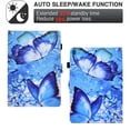thumbnail image 2 of iPad 9th/8th/7th Generation Case, iPad 10.2-inch Case 2021/2020/2019,Dteck Magnetic Leather Pattern Card Holder Wallet Case Kickstand Shockproof Smart Folio Cover,Butterfly, 2 of 7
