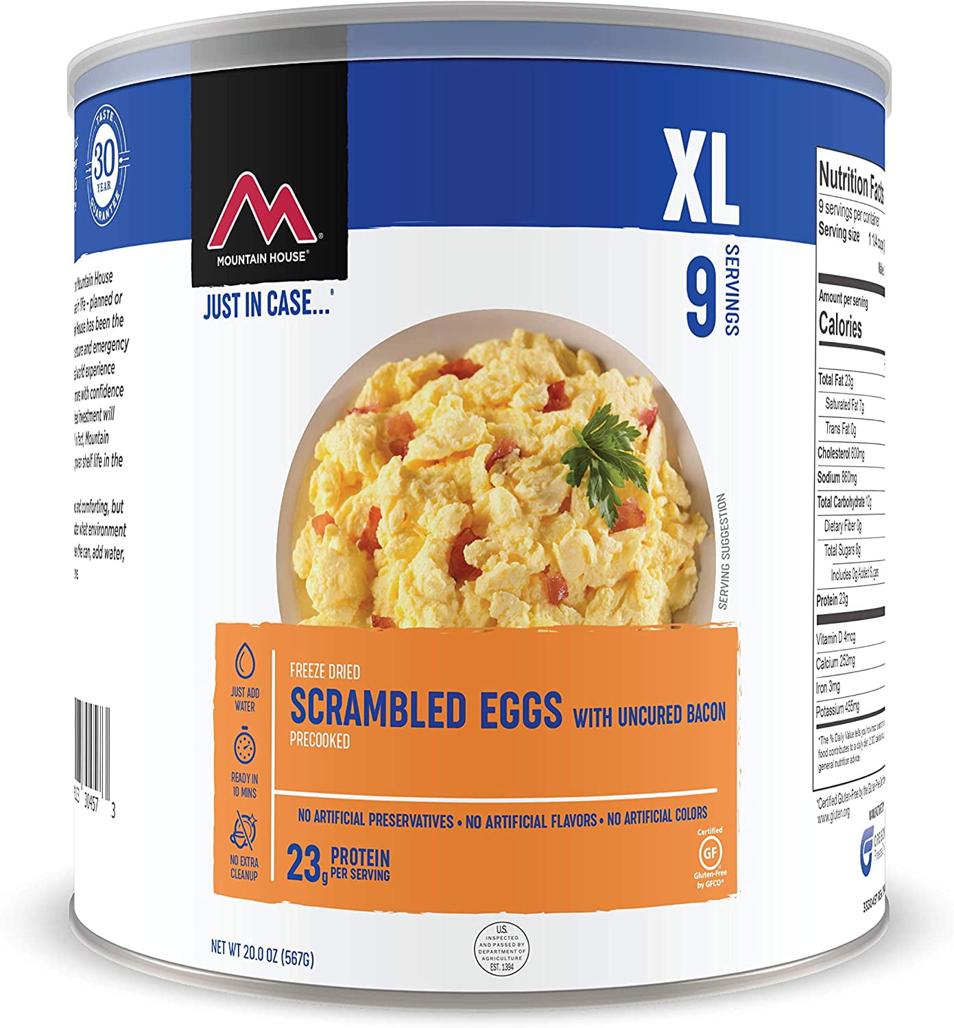 Mountain House Scrambled Eggs with Bacon | Freeze Dried ...