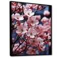 thumbnail image 2 of Designart "Pink Blue Dogwood Photo landscape I" Floral & Botanical Floater Framed Wall Art Print, 2 of 7