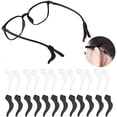 thumbnail image 1 of Agarre para la oreja de gafas, antideslizante, cómodo, elástico de silicona, retenedores de gafas para gafas de sol, gafas de lectura, correa para gafas deportivas, 10 pares, 1 of 5