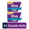 Viva Multi-Surface Cloth Paper Towels, 24 Double Rolls (110 Sheets per Roll)
