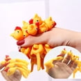 thumbnail image 2 of Rubber Chicken Flick Toy For Outdoor Fun, Stretchy Flying Chicken Flinger For Stress Relief, Pranks And Party Activities, 2 of 9