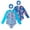 B, variant on 2 Pack Girls Long Sleeve Rash Guards One-Piece Swimsuit with Hairband Bathing Suit Swimwear 2-10T