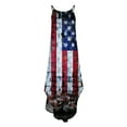 thumbnail image 4 of OAVQHLG3B American flagSummer Dress for Women 4th of July Outfits for Women Summer Casual Sleeveless Halter Neck Suspender Skirt Slit Maxi Print Dress, 4 of 5