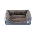 thumbnail image 3 of Methold Casa para mascotas, cama para mascotas móvil cuadrada, soporte para el cuello, estera para dormir cálida y ecológica para mascotas Suministros para perros Gris L, 3 of 6