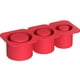 thumbnail image 2 of Bandeja para cubitos hielo con tapa moldes cilíndricos silicona tazas 30-40 onzas () rojo, 2 of 4