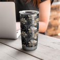 thumbnail image 4 of 20 Oz Pioneer Flower Coffee Tumbler Double Wall Insulated Stainless Steel Water Bottle | Metal Reusable Thermoses Flask with Cup Cap | Leak & Sweat Proof with Anti-Dust Lid, 4 of 7