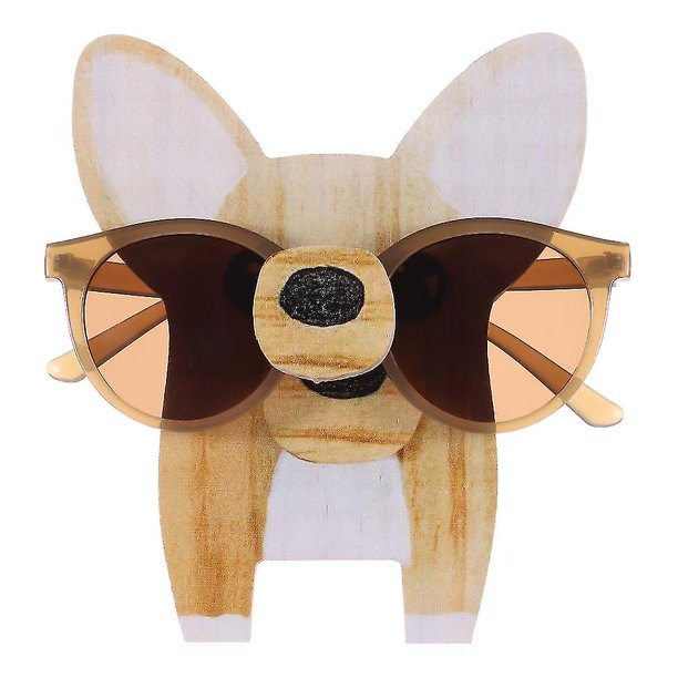 Decoración de escritorio Disstands retenedores de gafas soporte de madera para gafas Navidad