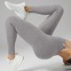 thumbnail image 4 of Pantalones de yoga para mujer, ajustados, de cintura alta, con realce de cadera, a rayas, con rosca, para uso externo., 4 of 7