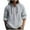 04-Gray, variant on Mens Casual Hoodies Loose Long Sleeve Button Lightweight Fashion Sweatshirts Drawstring Solid Color Hooded Sweatshirt Brown XL