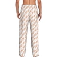 thumbnail image 3 of Uemuo Hand Drawn Snake Pattern Men's Wide Leg Palazzo Lounge Pants with Pockets Light Weight Loose Comfy Casual Pajama Pants-Small, 3 of 9