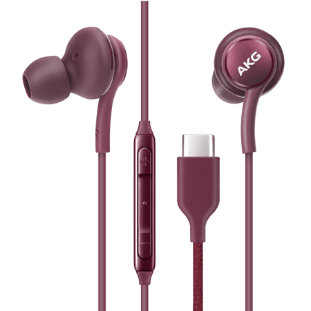 OEM UrbanX 2021 Type-C Stereo Headphones for vivo iQOO 5 Pro 5G Braided Cable - with Microphone (Purple) USB-C Connector (US Version)