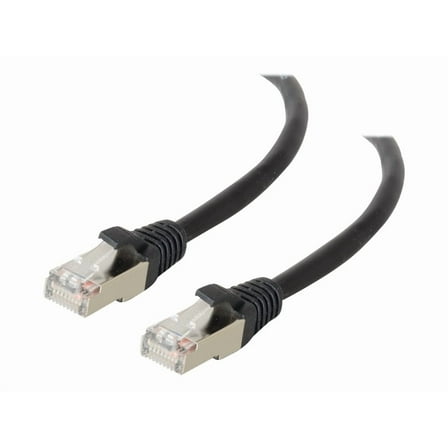 C2G 7ft Cat5e Snagless Shielded (STP) Ethernet Network Patch Cable - Black - Patch cable - RJ-45 (M) to RJ-45 (M) - 7 ft - STP - CAT 5e - molded, stranded - black