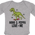 thumbnail image 4 of Inktastic Mimi and Poppy Love Me Grandson Boys Long Sleeve Baby Bodysuit, 4 of 5