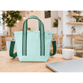 thumbnail image 3 of Road Trip Canvas Tote Lightweight Travel Bag with Top Handle & Detachable Shoulder Strap Reusable Grocery Shopping Bag, Top Zipper Closure, Daily Essentials, 3 of 5
