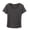 Dark Gray, variant on DeHolifer T-Shirts for Women Crewneck Solid Color Lightweight Casual Summer Short Sleeve Tee Tops Khaki L
