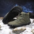 thumbnail image 3 of Botas Nieve Con Forro Piel Invierno Ligeras Acogedoras Y A Prueba Salpicaduras para Hombres Y Mujeres (verde 43), 3 of 9
