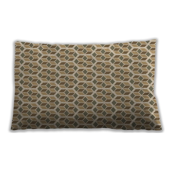 Ahgly Company Outdoor Rectangular Contemporary Lumbar Throw Pillow, 13 inch by 19 inch