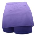 thumbnail image 3 of Ruimatai Women's Mid Waist Skirt Pants Casual Athletic Shorts Stretchy Comfortable Workout Yoga Skirt with Pockets, 3 of 5