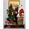 "12"" Animated and Musical Santa Claus with Christmas Tree and Fireplace Music Box"