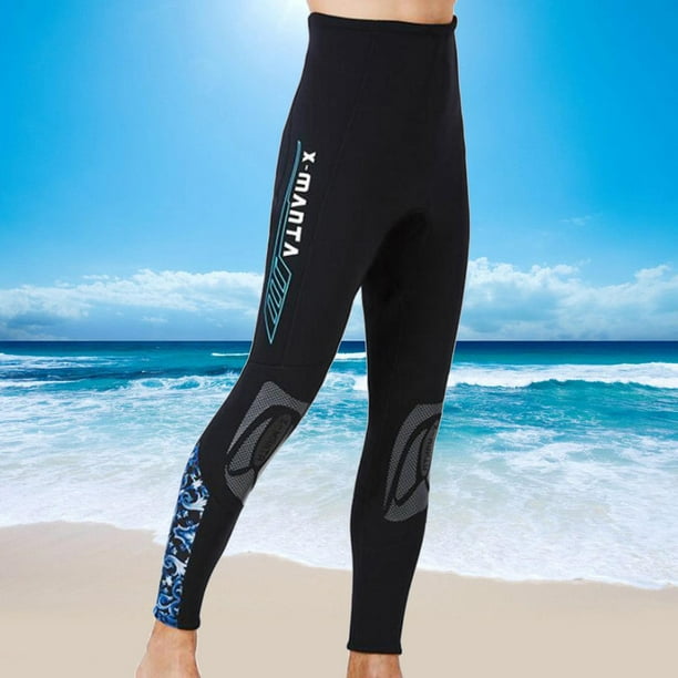 Pantalones de para Hombres para Hombres, Pantalones de Neopreno de 3 Mm Manténgase Cálido para Aeróbicos de Agua Buceo Surfing Natación Snorkeli Azul m los hombres Soledad Traje de Pant