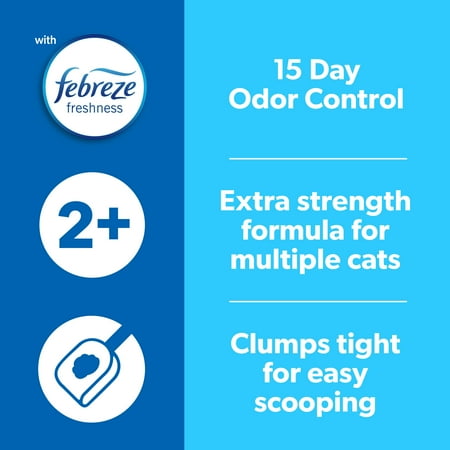 Fresh Step Multi-Cat Scented Clumping Cat Litter with the Power of Febreze, 14 lbs