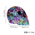 thumbnail image 3 of LmnLft Rainbow Colors Horror Skull with Prism LED Lights, Fun Colored Glowing Halloween Interior Decorations for Modern Spooky Home Decor and Parties, 3 of 9