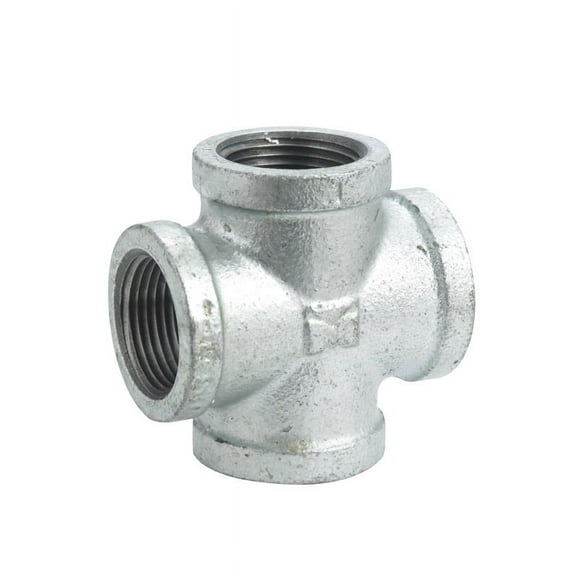 Southland 1/2 In. Malleable Iron Galvanized Pipe Cross 511-003BG